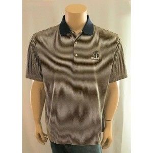 Fairway & Greene Polo Golf Shirt M 100% Cotton Striped Tierra del Sol Aruba NEW